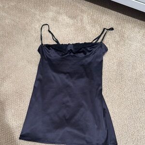 Black Satin Camisole